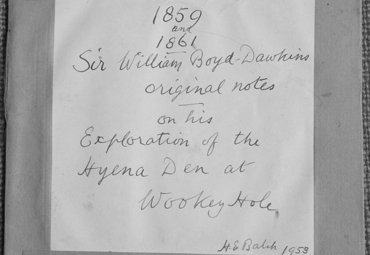 Sir William Boyd-Dawkins 1861
